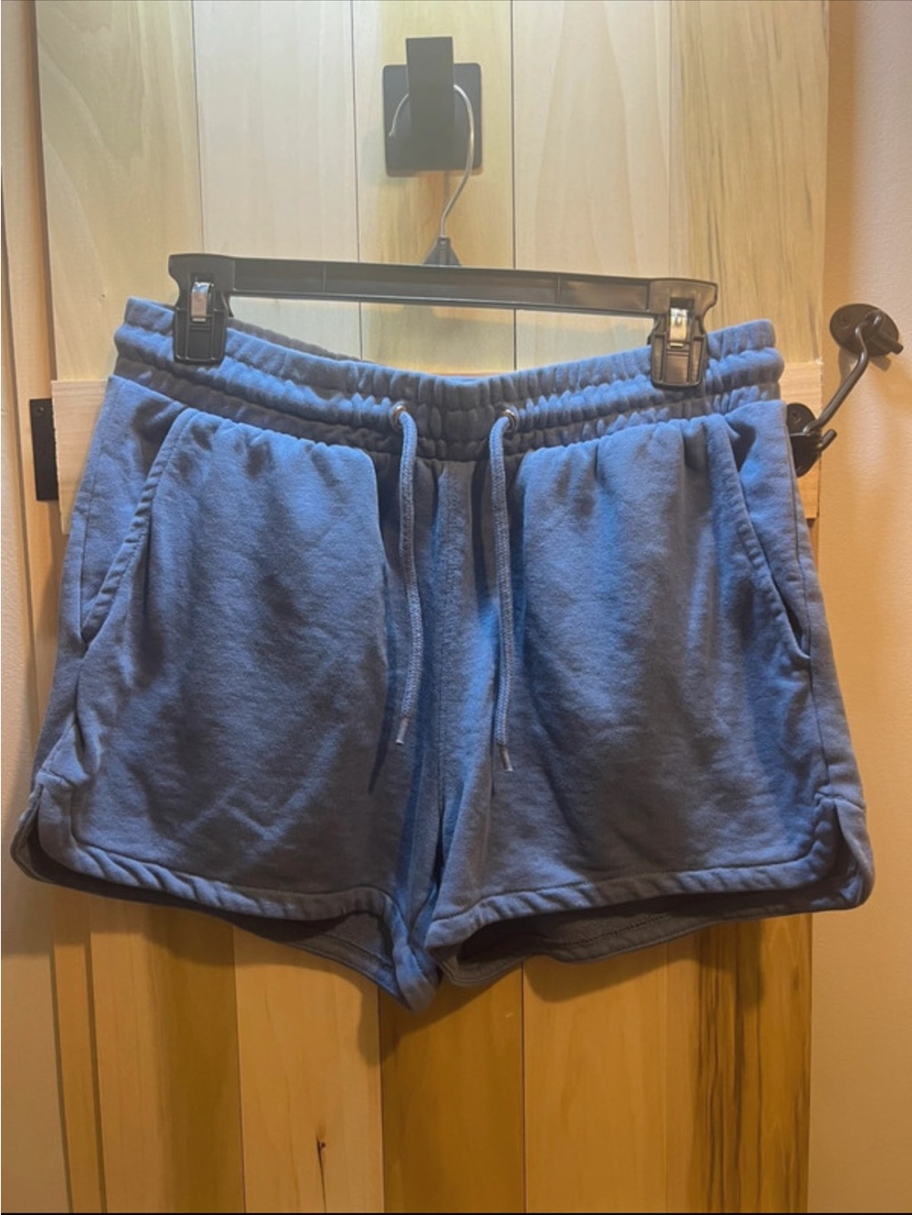 H&M Light Blue Drawstring Athletic Shorts